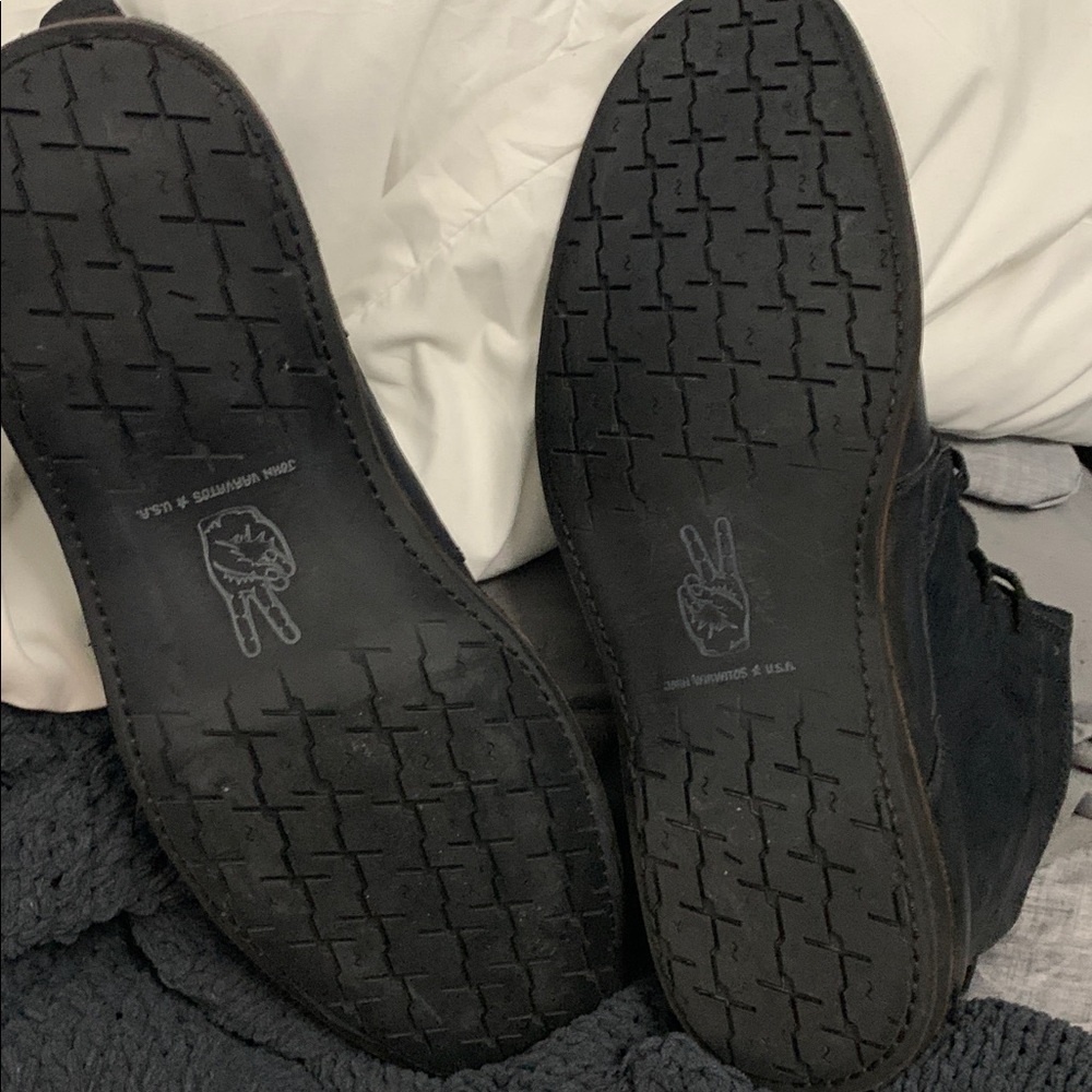 John Varvatos Black Leather Boots NWOT 11.5 - Picture 9 of 9